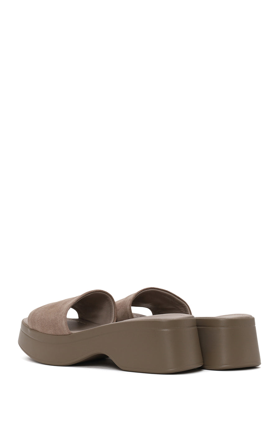 Woman Mink Thick-Soled Suede Slipper
