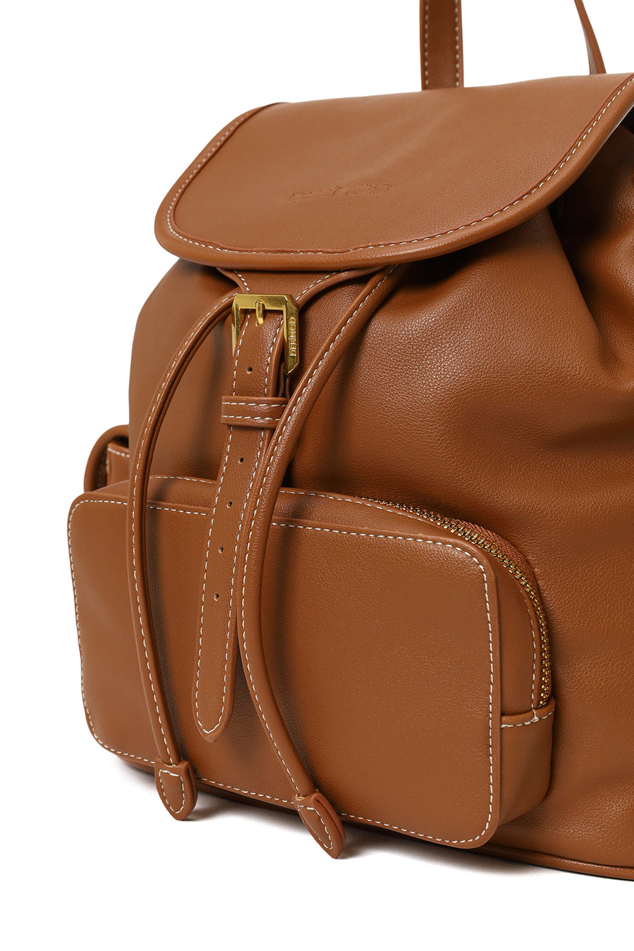 Woman Brown Casual Backpack
