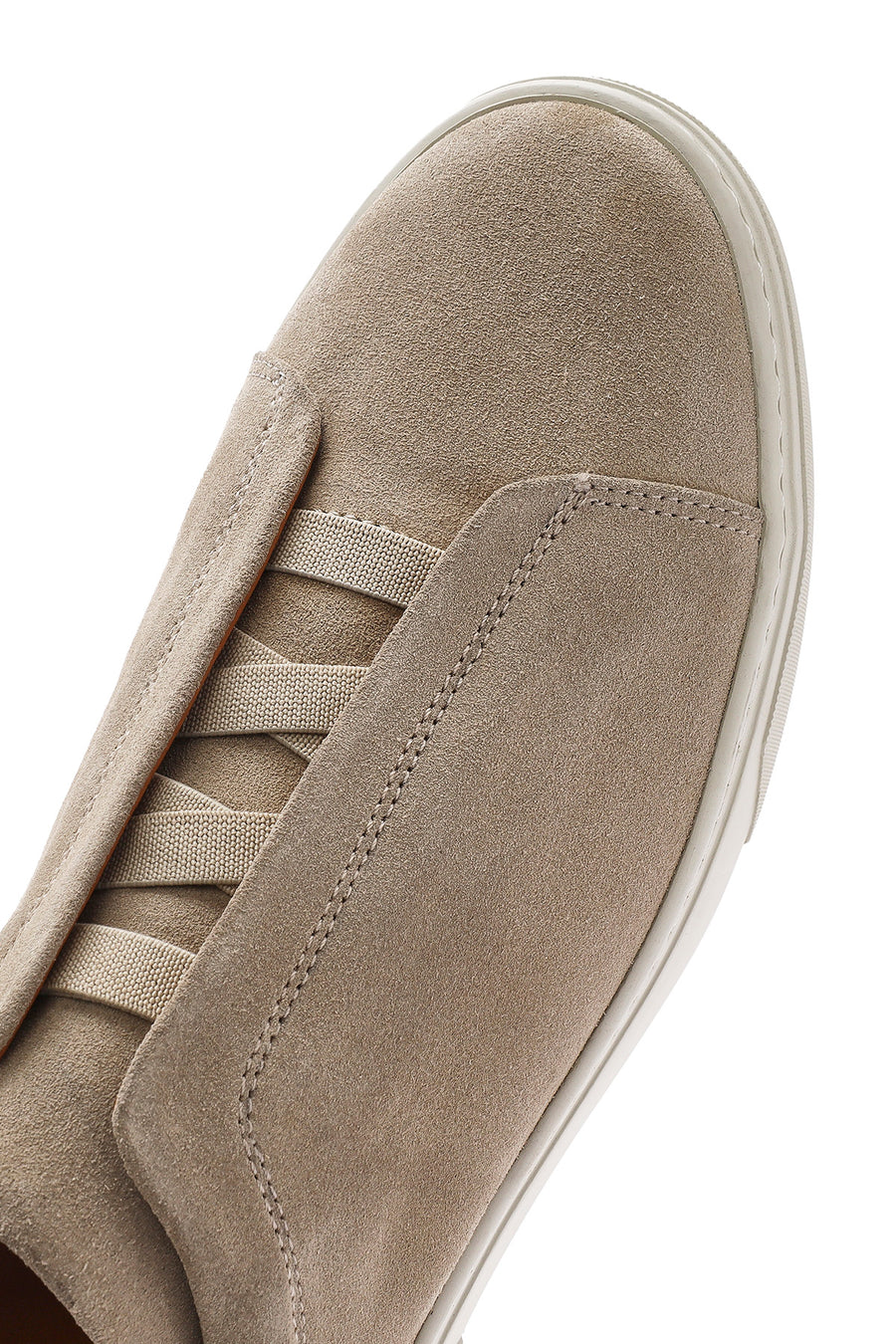 Erkek Bej Süet Deri Sneaker