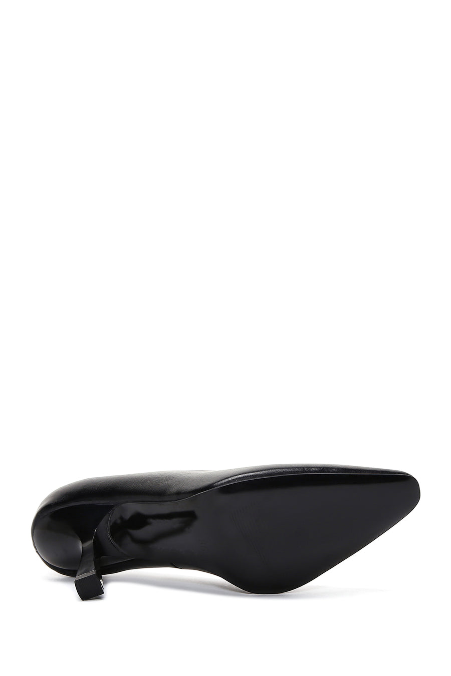 Women's Black Leather Stiletto