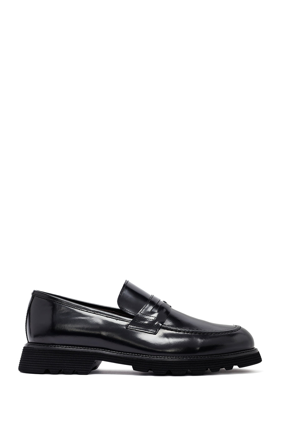 Erkek Siyah Deri Klasik Loafer 25WFD704722 | Derimod