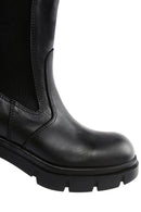 Women's Black Leather Heeled Chelsea Boots | Derimod