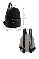 Women's Black Quilted Backpack | Derimod