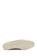 Women's Cream Masculine Loafer | Derimod