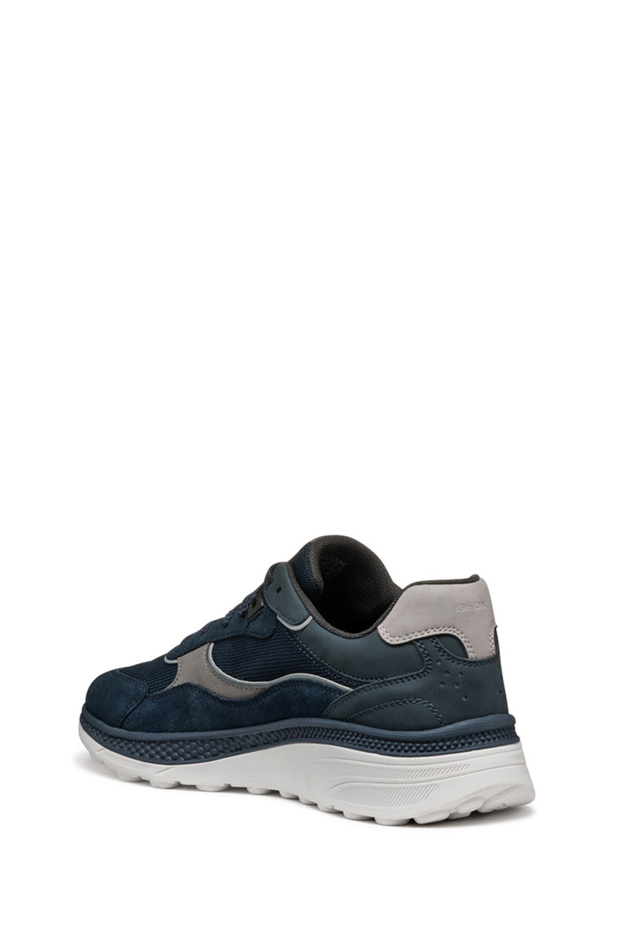 Geox Erkek Lacivert U Spherica Actif X1 A - Mes + Su Bağcıklı Süet Sneaker