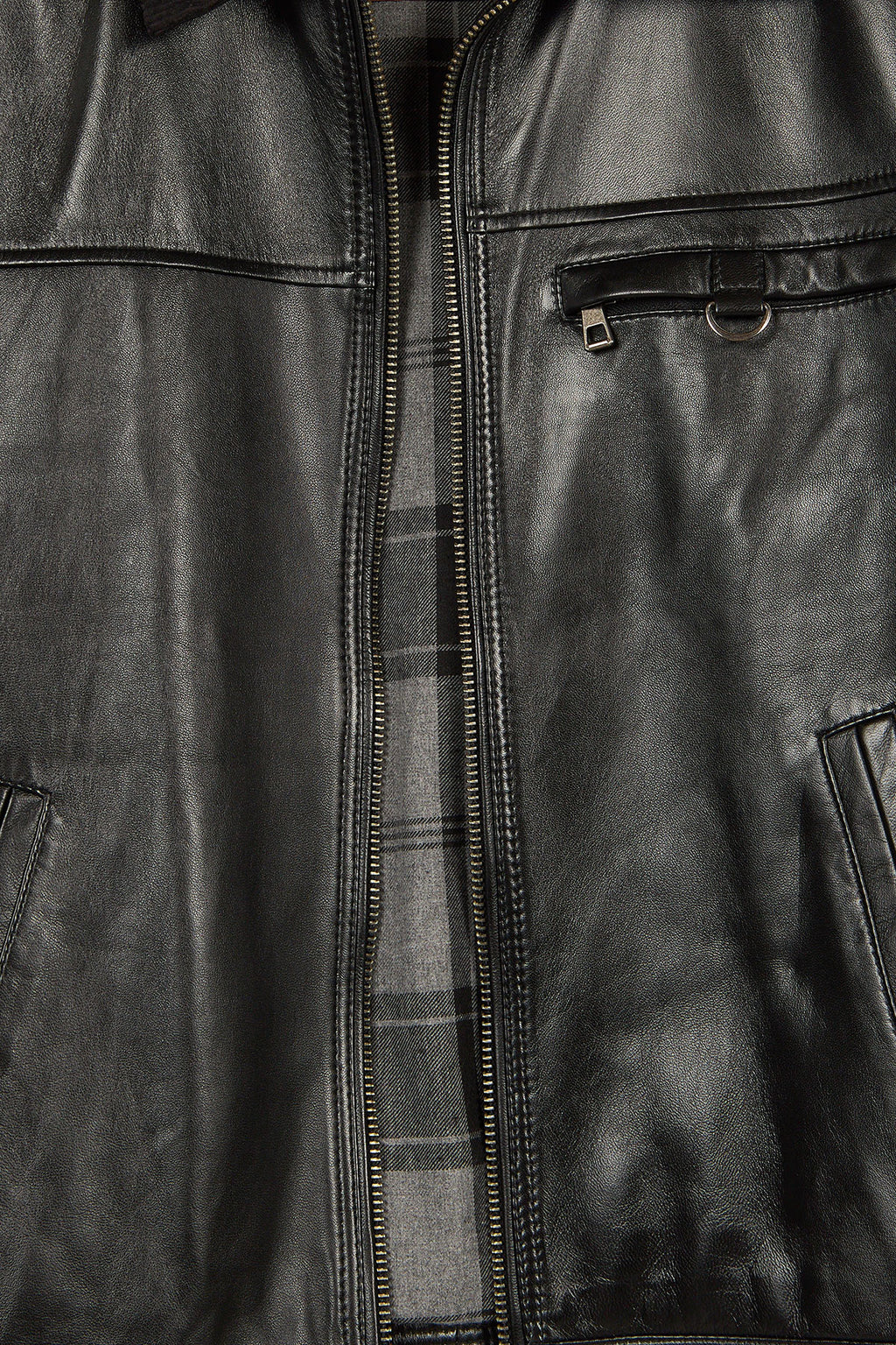 Nomad Erkek Siyah Oversize Deri Ceket