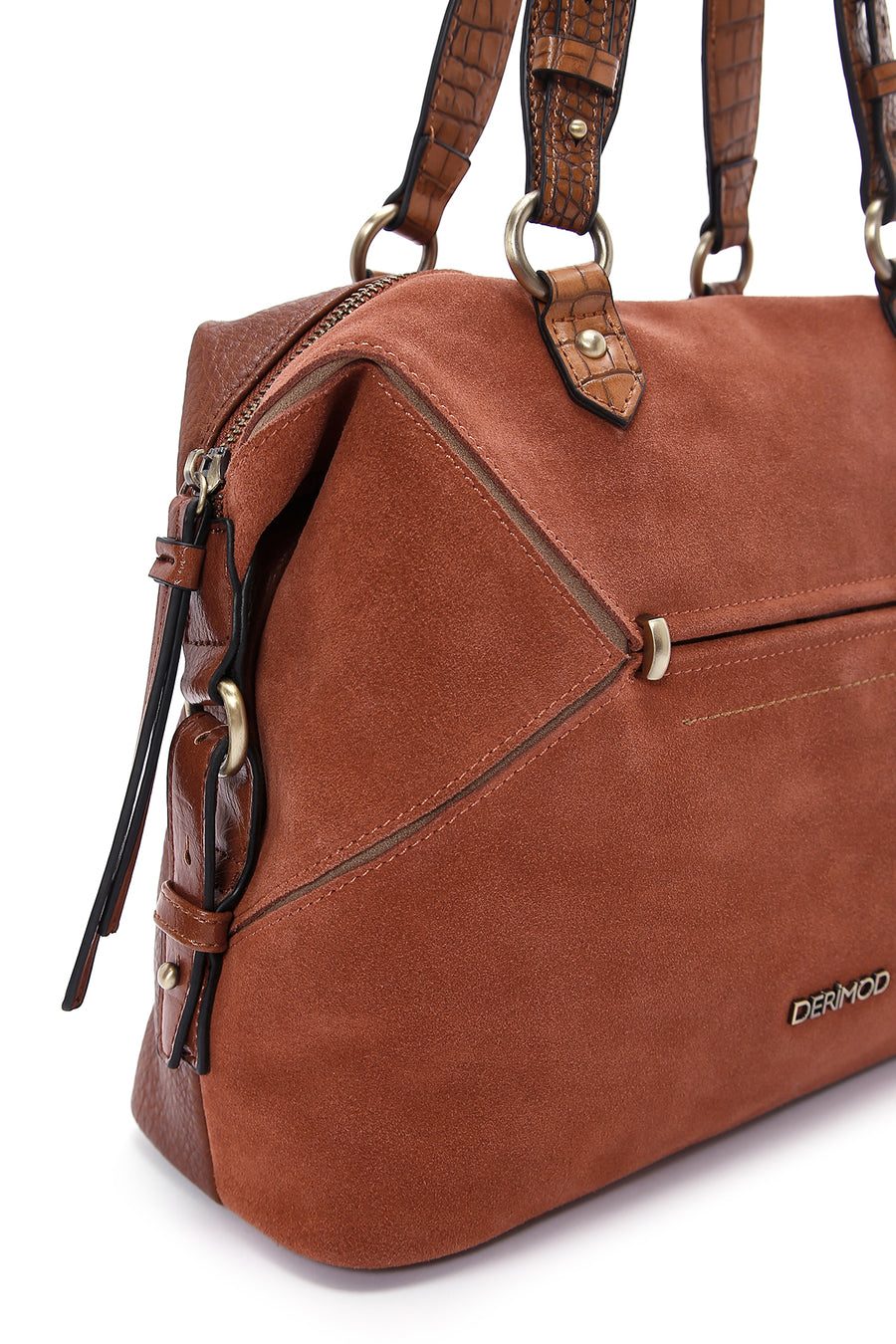 Women's Brown Suede Shoulder Bag