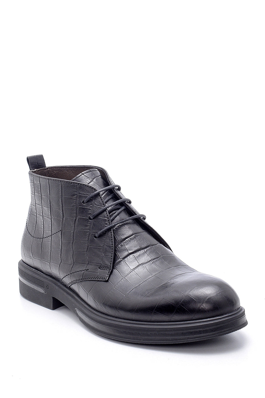 Men's Leather Crocodile Pattern Boots