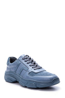 Men's Suede Detailed Leather Sneaker | Derimod