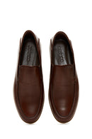 Erkek Kahverengi Deri Casual Loafer | Derimod