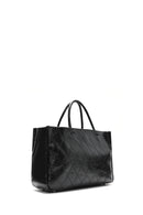 Women's Black Chain Strap Printed Handbag | Derimod