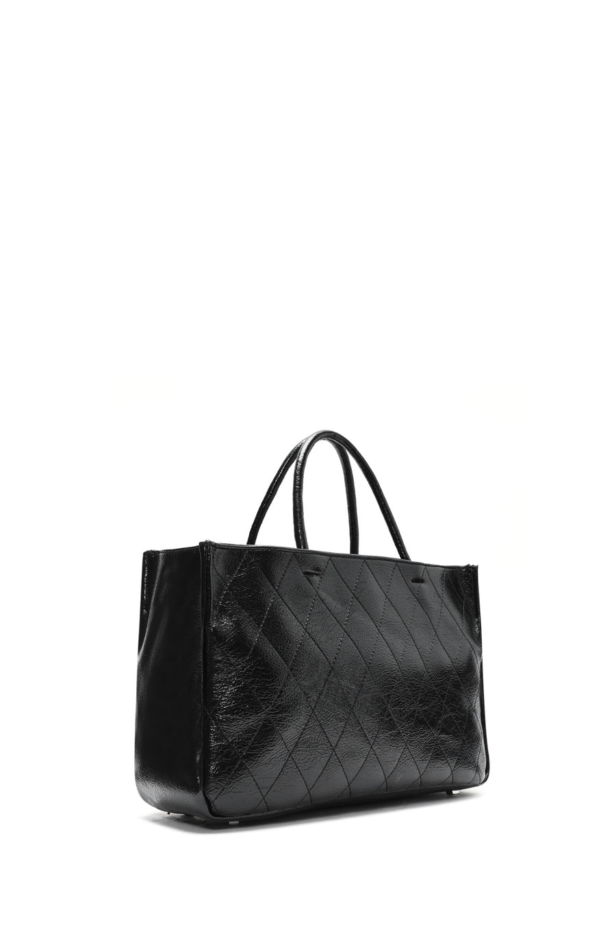 Women's Black Chain Strap Printed Handbag