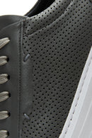 Erkek Deri Delikli Sneaker | Derimod