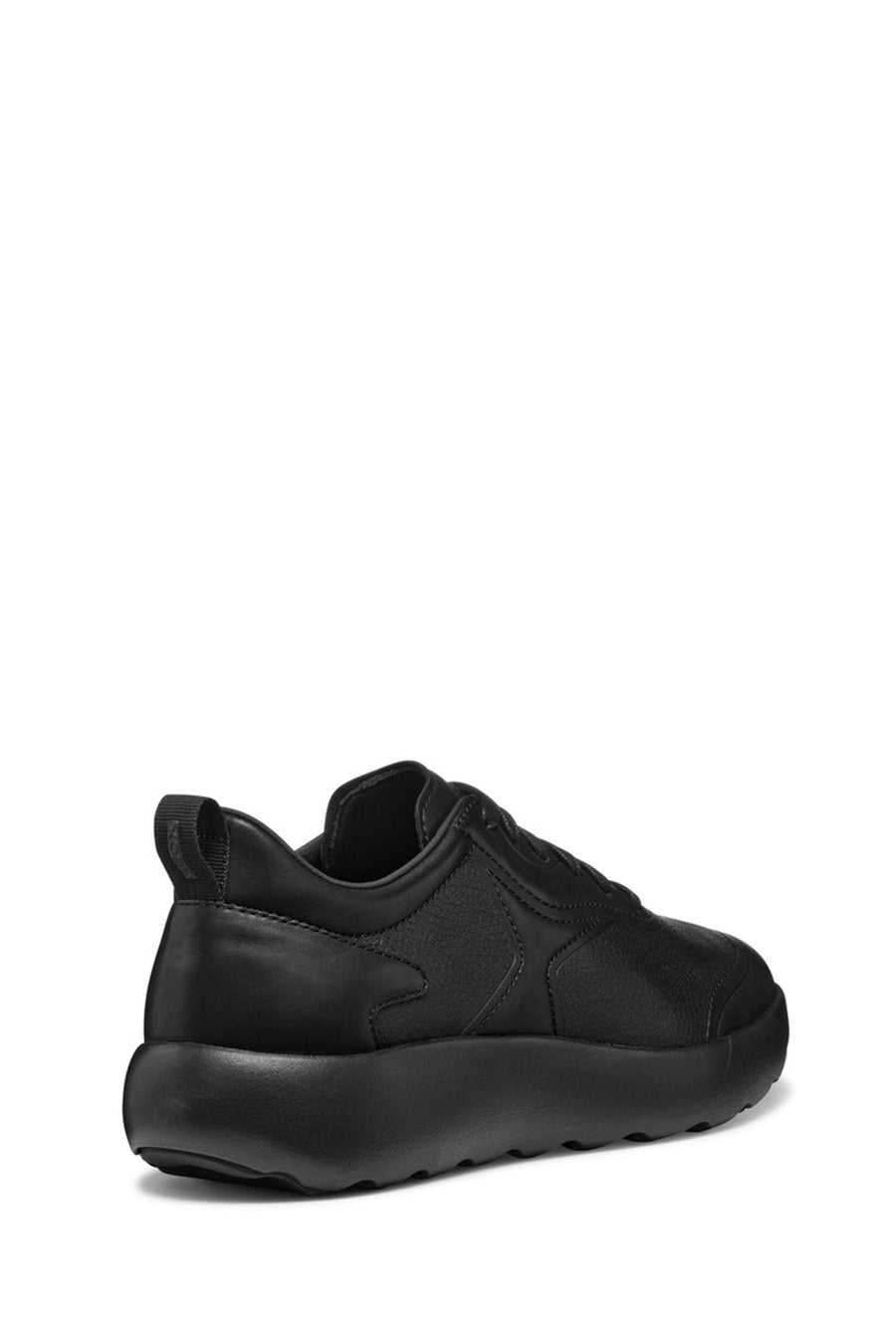 Geox Erkek Siyah U Xtors B - Print.Lea + Smo.Lea Bağcıklı Deri Sneaker