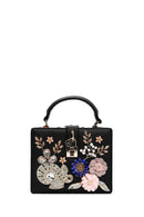 Women's Black Stone Handbag | Derimod