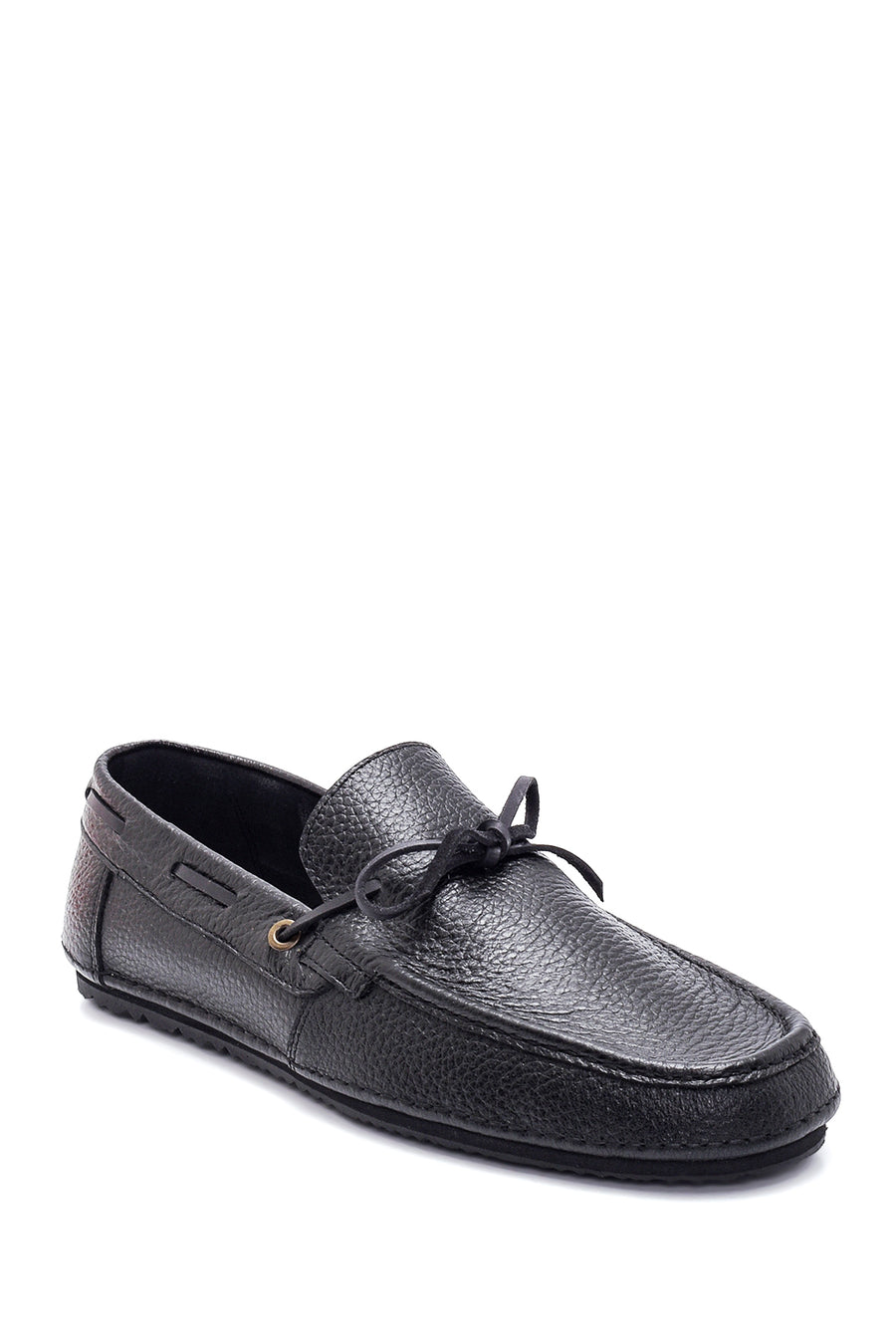 Men's Black Leather Loafer
