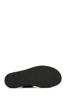 Men's Black Strappy Leather Sandals | Derimod