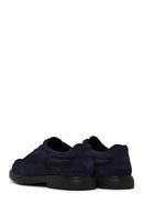 Male Navy Lace-up Suede Casual Shoes | Derimod