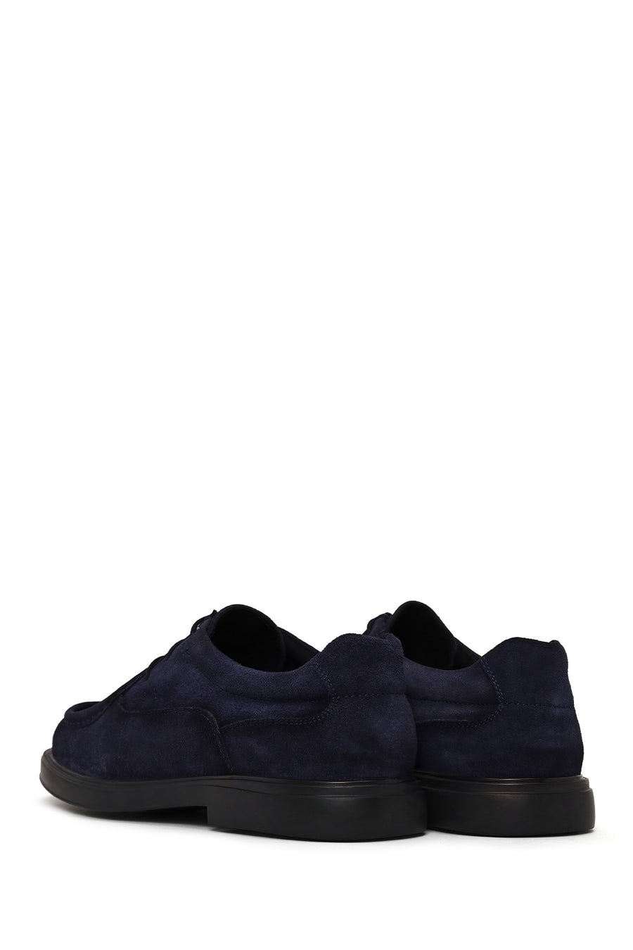 Male Navy Lace-up Suede Casual Shoes