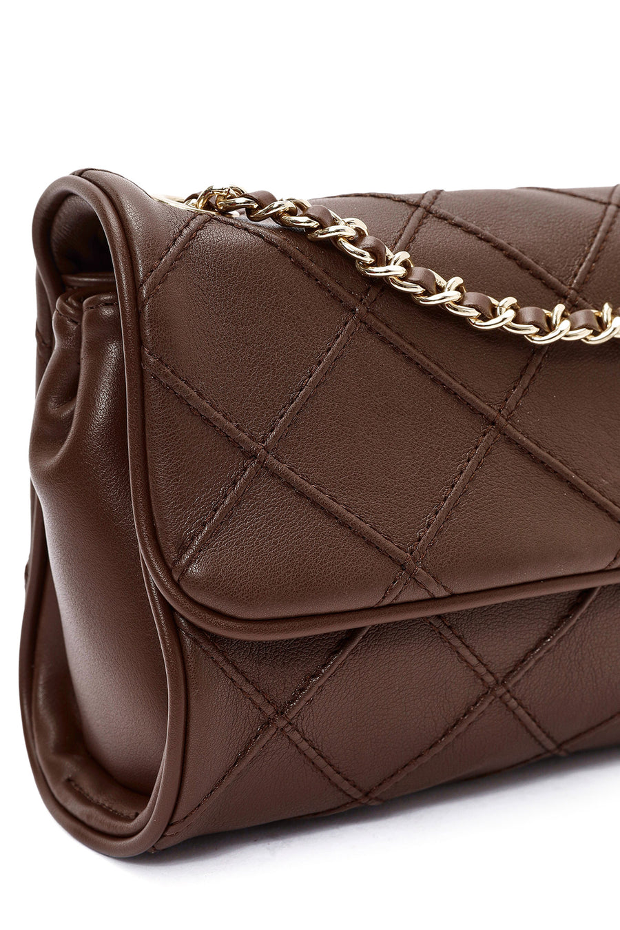 Women's Brown Long Strap Printed Handbag