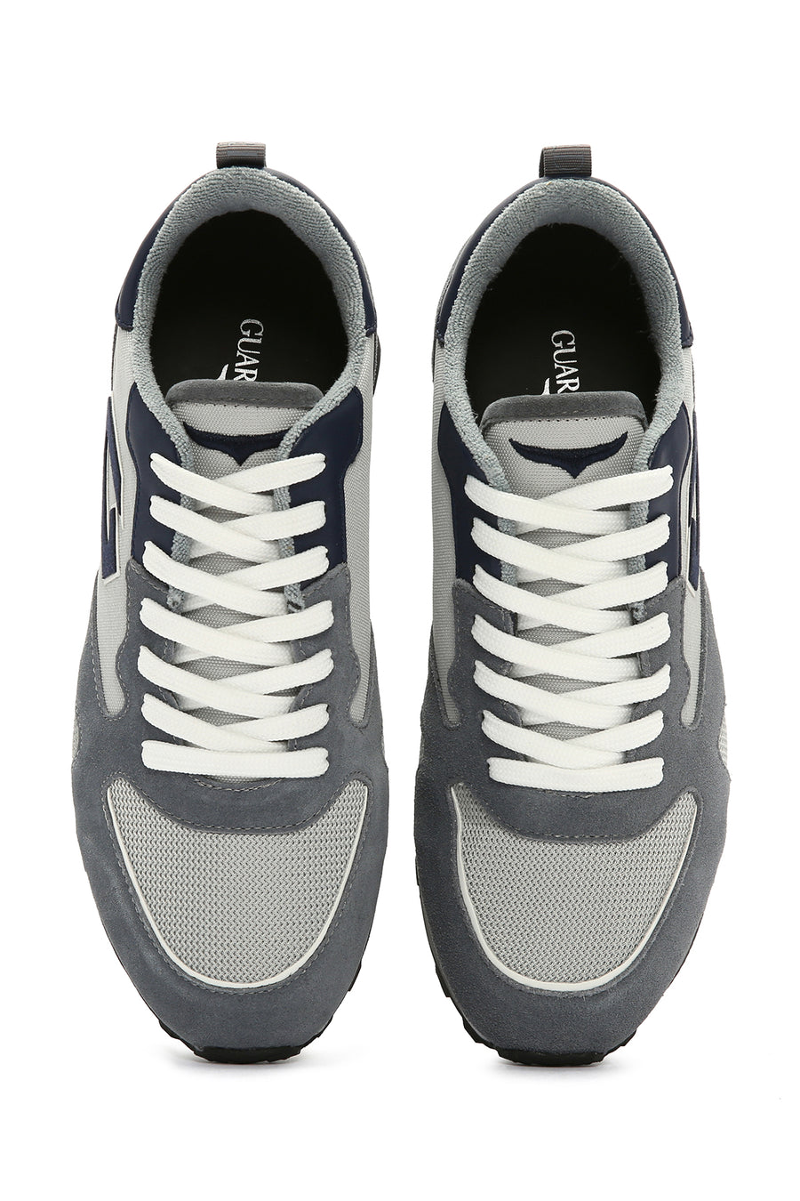 Alberto Guardiani Men's Gray Black Wen Thick Soled Sneaker