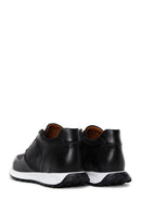 Men's Black Leather Sneaker | Derimod