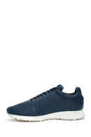 Erkek Lacivert Deri Sneaker | Derimod