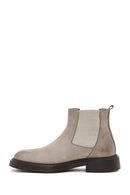 Men's Mink Nubuck Leather Casual Chelsea Boots | Derimod