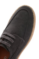 Men's Gray Lace-up Suede Leather Casual Shoes | Derimod
