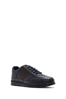 Men's Navy Blue Lace-up Leather Casual Shoes | Derimod