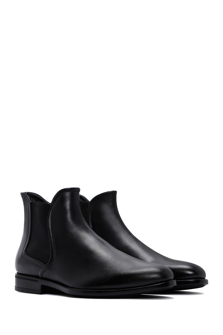 Men's Black Leather Chelsea Boots
