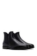 Men's Black Leather Chelsea Boots | Derimod