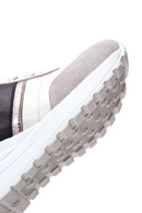 Kadın Bej Deri Dolgu Topuklu Sneaker | Derimod