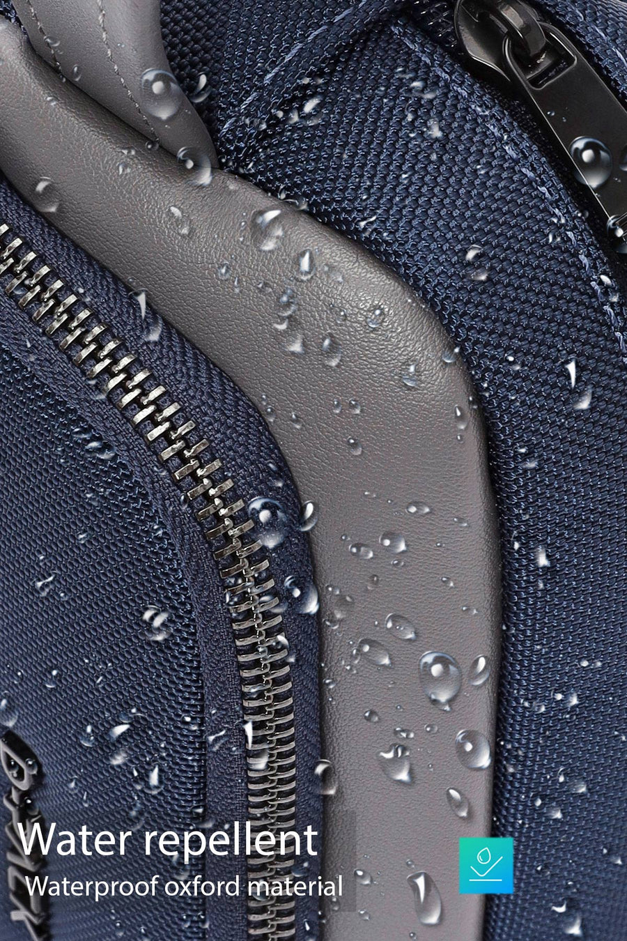 D-Pack Men's Navy Blue Fabric Handbag