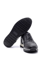 Men's Crocodile Detailed Leather Sneaker | Derimod