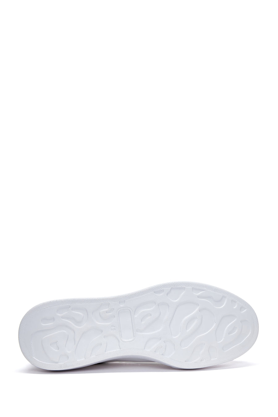 Men's White Thick Soled Sneaker