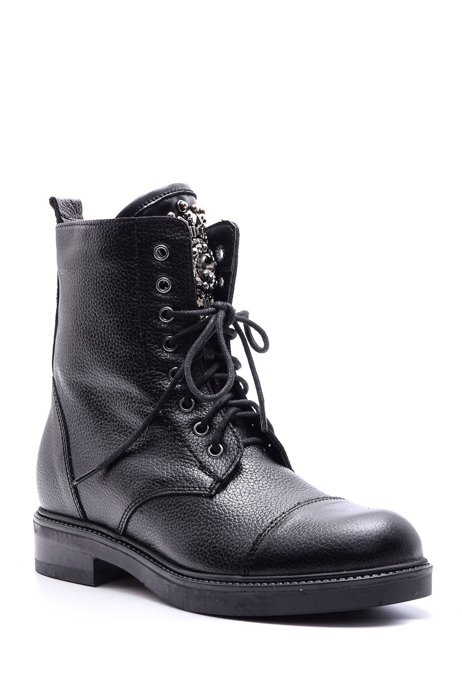 Women's Lace-up Leather Boots