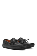 Men's Black Leather Casual Loafer | Derimod