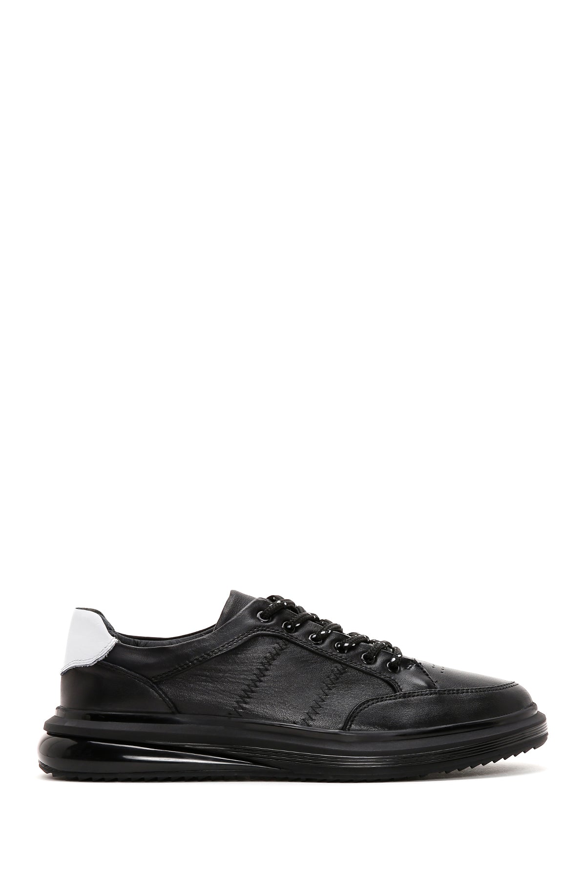 Men's Black Leather Sneaker 23SFD606618 | Derimod