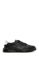 Men's Black Leather Sneaker | Derimod