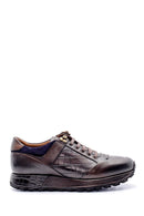 Men's Crocodile Detailed Leather Sneaker | Derimod