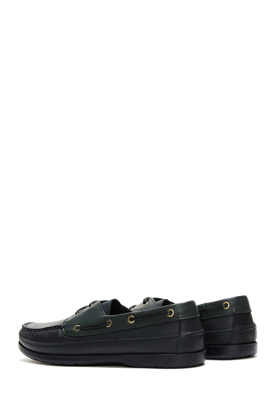 Men's Green Leather Casual Shoes