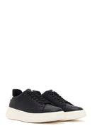 Men's Black Lace-Up Thick Sole Sneaker | Derimod