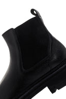 Men's Black Leather Chelsea Boots | Derimod