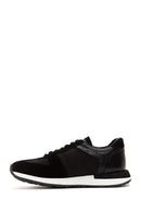Erkek Siyah Süet Detaylı Sneaker | Derimod