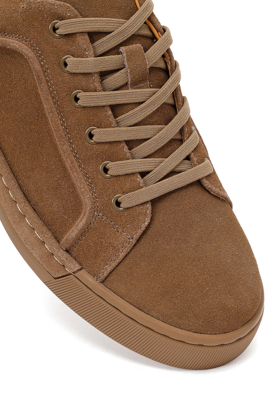 Male Mink Lace-up Suede Leather Sneaker