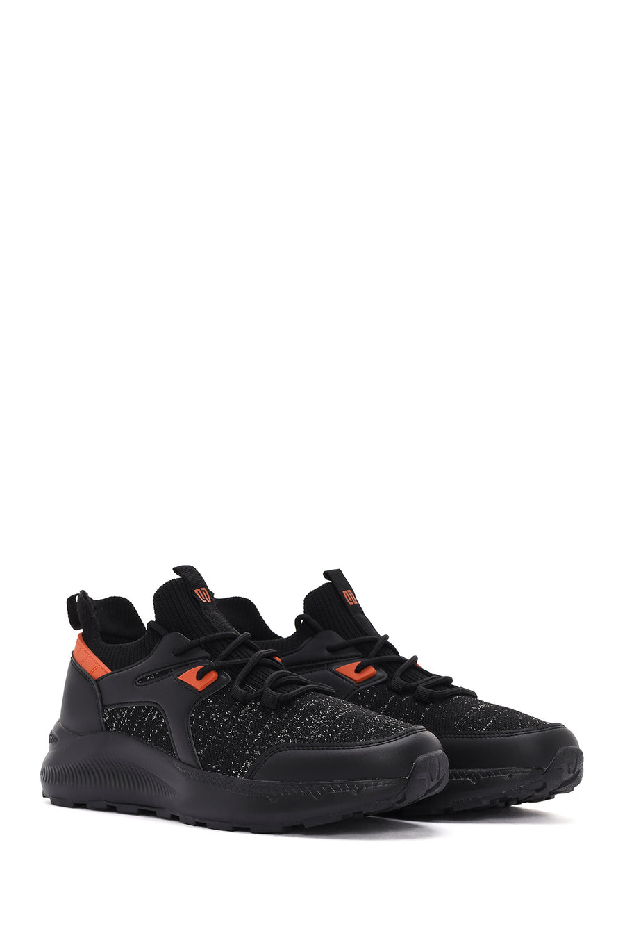 Derimod Zero Men's Black Lace Up Fabric Sneaker