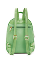 Women's Green Faux Leather Backpack | Derimod