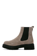 Women's Mink Suede Leather Chelsea Boots | Derimod