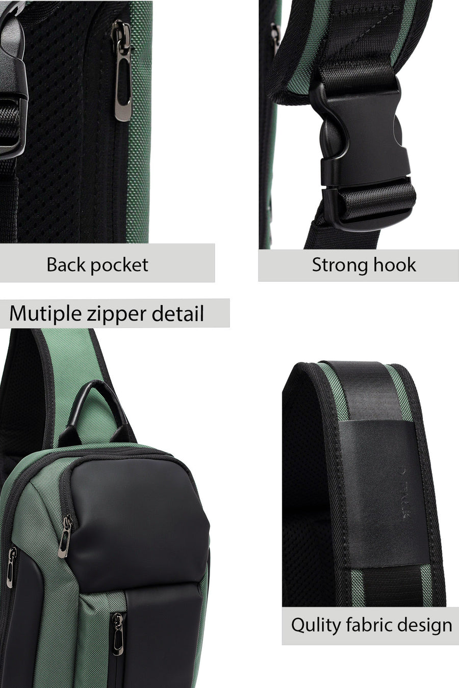 D-Pack Erkek Yeşil Çapraz Çanta